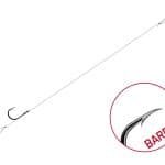 Kötött horog Delphin FLR Loop / 6db 1